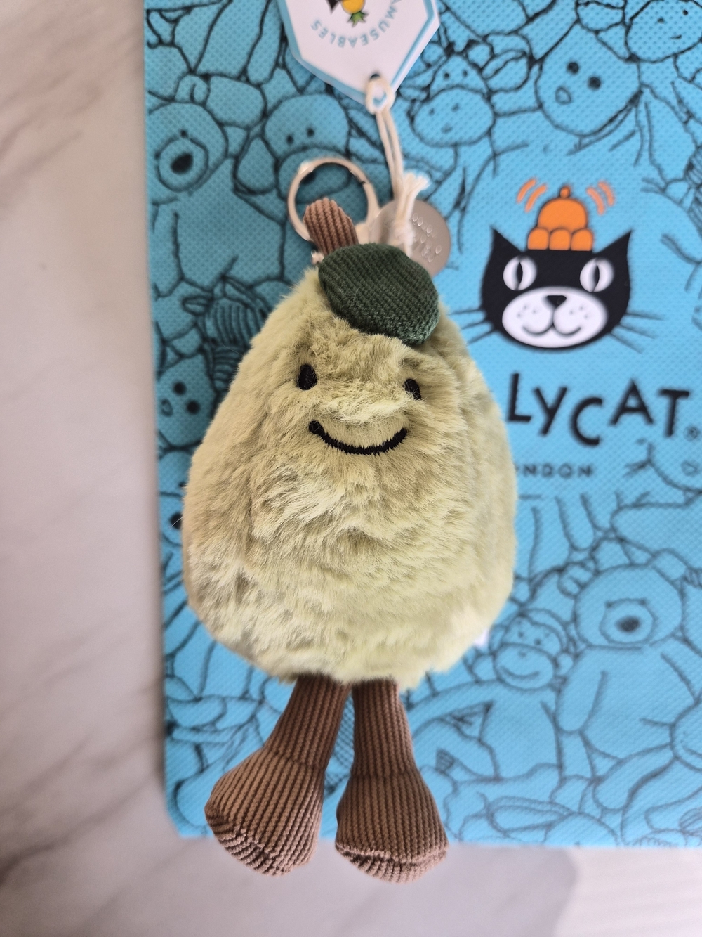 Jellycat Pear Bag Charm